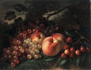 George Henry Hall Peaches, Grapes and Cherries Germany oil painting artist